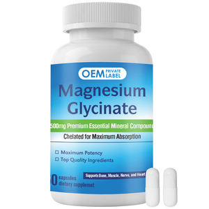 OEM 3 in 1 Magnesium Complex Supplemen Magnesium Glycinate Capsules for Muscle, Heart, <b>Sleep</b> & Bone Support - Product Image 1