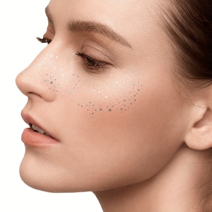 Op Maat Gemaakte Vrouwen Meisjes Tijdelijke Glitter Sproet Sticker Tattoo Waterdicht Metallic Goud Zilver Rose Goud Bedrukt Sexy Gezicht Lichaam - Product Image 3
