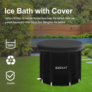 Per ICEGALAX portatile pieghevole PVC vasca idromassaggio gonfiabile applicazione esterna per ammollo funzione di recupero Logo personalizzato - Product Image 6