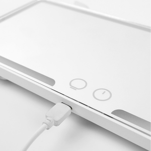 Thời Trang Không Dây Loại C Có Thể Sạc Lại Xách Tay <span class=keywords><strong>LED</strong></span> Xe Trang Điểm Gương 3x Magnifying Ba Màu Sắc Đèn Phụ Kiện Xe Hơi Thời Trang - Product Image 4