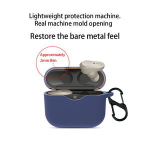 TWS เคสหูฟังไร้สายสำหรับ <span class=keywords><strong>Sony</strong></span> <span class=keywords><strong>WF</strong></span>-<span class=keywords><strong>1000XM3</strong></span>เคสยางซิลิโคน TWS เคสฝาครอบหูฟังเคสหูฟังเอียร์บัด - Product Image 5