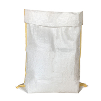 Sac tissé en PP blanc et jaune personnalisé à bas prix avec logo