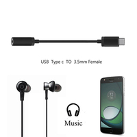 Câble adaptateur de convertisseur audio DAC USB Type C vers prise casque 3.5mm haute compatibilité pour Goole Pixel