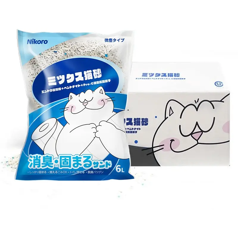 Wholesale High Quality Cat Litter Factory China Supplier Flushable Tofu Cat Litter 2.5kg tofu cat