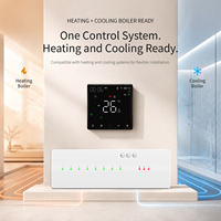 Controlador de Calefacción Inteligente Inalámbrico Beca 901W+2006LCD Hub de 8 Zonas, Termostato Tuya Zigbee 3.0 para Caldera de Calefacción y Refrigeración, 0.5C Alexa