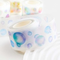 Nouveau design produit dégradés points colorés scrapbooking autocollant transparent rouleau washi tape