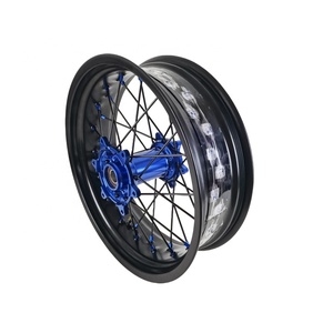 Ruedas Supermoto MIANA de Alta Calidad de 17 Pulgadas, Sin Cámara, Anodizadas, para Motocicletas <span class=keywords><strong>EXC</strong></span> SXF, Aleación de Aluminio, Certificación DOT - Product Image 1