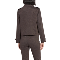 Blazer professionnel pour femmes, nouvelle conception haut de gamme, manches longues, un bouton, uni, classique, formel, pour les réunions de bureau, veste élégante