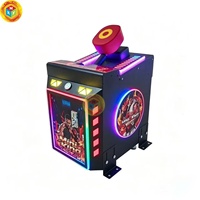 Mini borne d'arcade de boxe King, faible consommation, cabinet métallique, machine de test de force de frappe pour les salles de jeux branchées