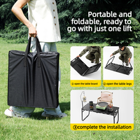 Table tactique pliante d'extérieur IGT, table de camping portable multifonctionnelle, petite table pliante pour les stands de marché nocturne
