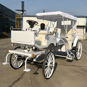 Voiture de Mariage Royale Classique Électrique Blanche à 4 Roues pour Visites Touristiques avec Garantie de 2 Ans Vente Directe d'Usine - Product Image 1