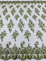 Européen et Américain Africain Moyen-Orient Maille Broderie Tissus Perles Perle Tube Fleur Broderie