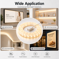 Ruban LED Diffuseur SMD2835 Haute Luminosité Anti-Éblouissement Éclairage Sans Ombre Longueur Personnalisée Puissance (30W-400W) AC 85-265V Commercial