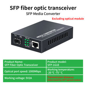 चीन कारखाने की कीमत 10/100/1000 मीटर fttcp गीगाबिट फाइबर ऑप्टिकल मीडिया कनवर्टर 25 किमी Sc rj45 - Product Image 5
