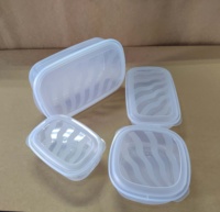 Conteneur de stockage en plastique jetable ovale profond de 1220 ml avec couvercle gaufré pour nouilles, sushis, hamburgers, pain, en matériau PP industriel