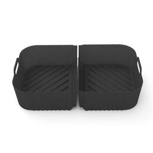 <span class=keywords><strong>Ninja</strong></span> DZ071 FOODI 2 pièces Air Fryer Liner Diviseur Panier 7QT Silicone Accessoires pour Cuisson <span class=keywords><strong>Frites</strong></span> Rôti pour La Cuisine À La Maison - Product Image 2