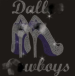 Adornos de Cristal Azul Brillante YHB para Cascos de Vaqueros, Transferencias de Diamantes de Imitación, Logotipo Personalizado del Equipo, Motivos Termoadhesivos de Cristal, No se Caen Fácilmente - Product Image 6