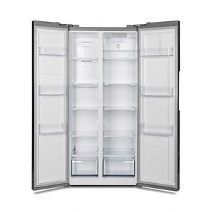 Réfrigérateur sans givre de fabrication 456L avec distributeur d'eau Étagère en fil métallique en option Réfrigérateur <span class=keywords><strong>et</strong></span> congélateur côte à côte Maison - Product Image 2