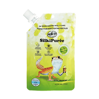 Alimentation pour reptiles à haute teneur en protéines SilkiPuree, purée d'insectes ver à soie pour dragons barbus et géko géants