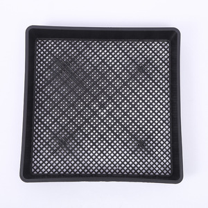 Plateau de semis rectangulaire en plastique PP épaissi, écologique, pour semis plats, <span class=keywords><strong>succulentes</strong></span>, pépinière, jardinage, semis, noir, 0-1L - Product Image 2