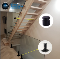 Support de garde-corps carré en acier inoxydable 304/316/2205 à fixation au sol, hauteur réglable pour clôture de piscine et rampes d'escalier (moderne)