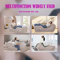 Aufblasbares Sex-Sofa für Erwachsene, Erotisches Möbelstück, Bondage-Luftkissen, Partnerpositionierungshilfe mit Beflockter Oberfläche, Bett-Lounge-Unterstützung