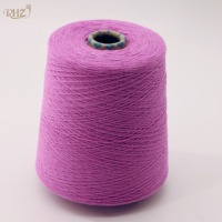 Fil mélangé coton/polyester recyclé, filé à l'anneau, anti-bactérien et anti-boulochage, fil de coton filé