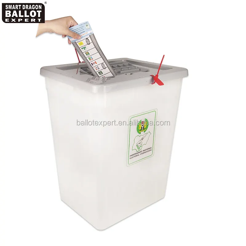 ブルキナファソ透明大型プラスチック投票投票箱リビア100L選挙箱