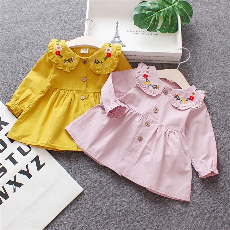 Baby Girls Clothes Dresses Spring Autumn Girls Long Sleeves Dress Fashion Baby Princess Dress Children's Clothing