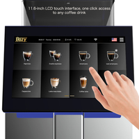 Máquina de Espresso Comercial, Bebidas Personalizadas, Molinillo Cónico Integrado, Pantalla Grande, Máquina para Cafetería, Cafetera Todo en Uno