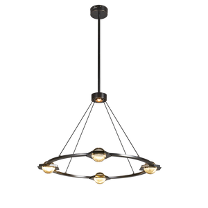 Copper Custom Hotel Stair Crystal Raindrops Chandelier Lighting Round Big Pendant Light High Ceiling Luxury Linear Long <b>Ball</b> - Product Image 4