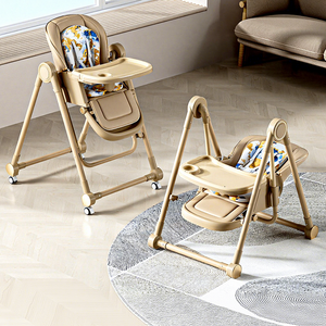 Chaise haute multifonctionnelle pour bébé personnalisable, chaise haute réglable pour manger et nourrir, siège pliable et portable, chaise haute pour enfants - Product Image 1