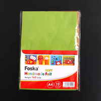 Feuilles de feutre non tissé Foska, couleurs assorties, épaisseur 1 mm, douces, pour projets de bricolage et couture, patchwork rectangulaire