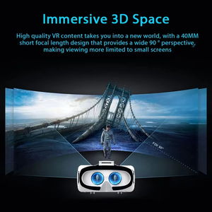 รองรับ VR ขนาด 4.7-6.5 นิ้ว ชุดหูฟัง VR 3 มิติ พร้อมรีโมทคอนโทรล สายรัดศีรษะปรับได้ เลนส์ 42 มม. มุมมองภาพ 110 องศา VR BoxZTX - Product Image 1
