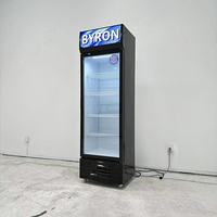 Réfrigérateur commercial vertical pour boissons, 1 porte vitrée, vitrine à bière, réfrigérateur de supermarché