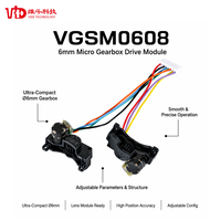 Moteur pas à pas miniature à engrenages 6 mm VGSM0608 NEMA 3 3,3 V 18 degrés 2 phases 80,5:1 pour caméra et équipement médical