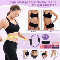 Kit de Pilates 2026 con Logotipo Personalizado, Pelotas de Yoga para Entrenamiento de Fuerza, Anillos Circulares de Pilates, Pesas de Silicona para Tobillos y Resistencia