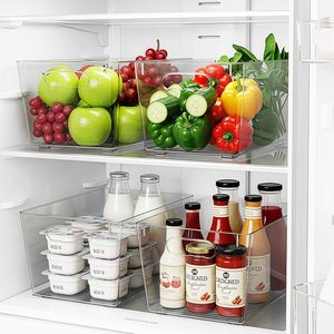 BPA Free PET Food <b>Containers</b> Box Set Freshness Preservation 3-6L Capacity 33.5x22x10cm Dimensions for Kitchen <b>Refrigerator</b> Fruit - Product Image 5