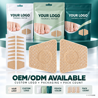 Patch anti-usure respirant pour ongles, correcteur orthopédique de la rainure des ongles, coussinet orthopédique pour orteils, emballage personnalisé, marque privée, vente en gros