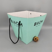 Boîte cadeau en carton ondulé recyclable pour fleurs, impression personnalisée du logo, boîte cadeau florale