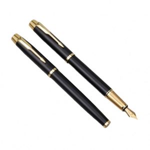 Black Luxury Business Metal Fountain Pen with Customizable Logo for Men's Calligraphy 0.38/0.7mm Writing Width Finance <b>Gift</b> - Product Image 4