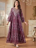Abaya Maxi Ouverte en Polyester Respirant Modeste Islamique Hiver, Ensemble 2 Pièces Quotidien pour Femme Musulmane Sans Robe Intérieure, Idéal Aïd