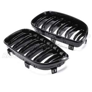 Rejilla Delantera de Doble Listón Negro Brillante para BMW E81 E87 E82 E88 120I 128I 130I 135I Serie 1 2008-2013 - Product Image 3