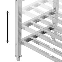 Table pliante en acier inoxydable pour hôtel, restaurant, usage commercial, banc de travail