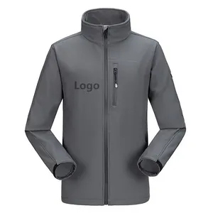 Áo Khoác Softshell Chống Gió Chống Nước Ngoài Trời Giá Rẻ Khuyến Mãi Theo Yêu Cầu Từ Nhà Máy Có Logo