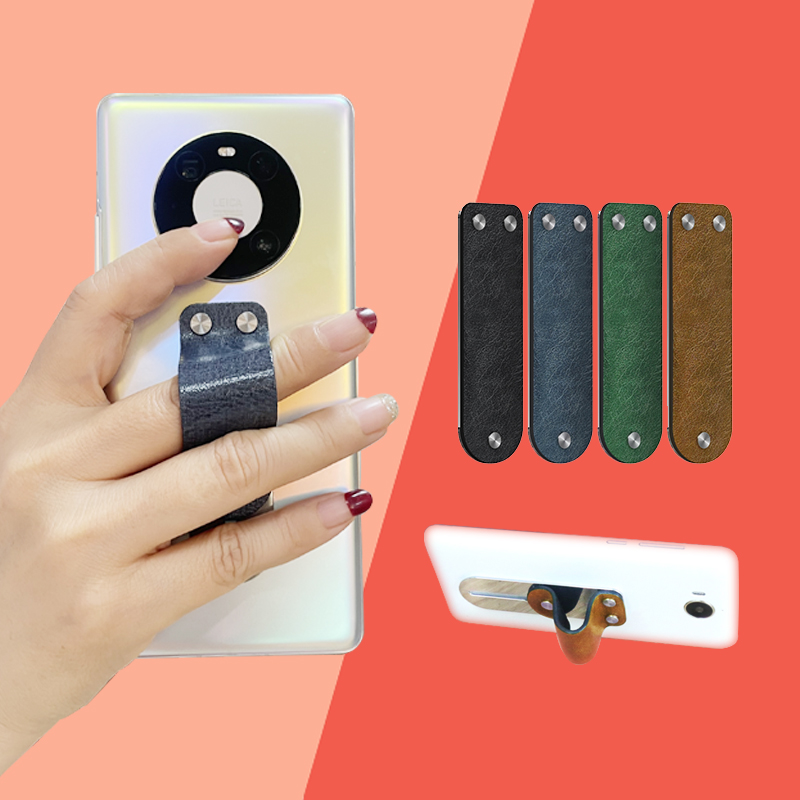 Universal Soft Durable Stainless Steel Material Handheld Finger Strap Loop Holder Phone Accesories
