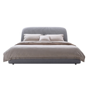 Großhandel Modernes Nordisches Design Weiches Bett King <span class=keywords><strong>Queen</strong></span> <span class=keywords><strong>Size</strong></span> Holzrahmen Stoffbezug Stauraum Ausziehbares Schlafzimmer-Set - Product Image 2