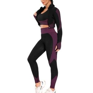 Conjunto Deportivo de 2 Piezas para Mujer, Chaqueta con Cremallera y Leggings de Cintura Alta, para Gimnasio, Entrenamiento, Fitness y Yoga - Product Image 5