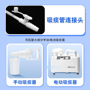 Yankeemed Cathéter d'aspiration jetable en silicone souple, manuel, pour usage domestique, adapté aux personnes âgées, aux enfants et aux nourrissons - Product Image 4