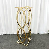 Support de vase à fleurs en métal doré moderne de 80 cm, incassable, durable, de haute qualité, piédestal, centre de table, support floral pour mariage